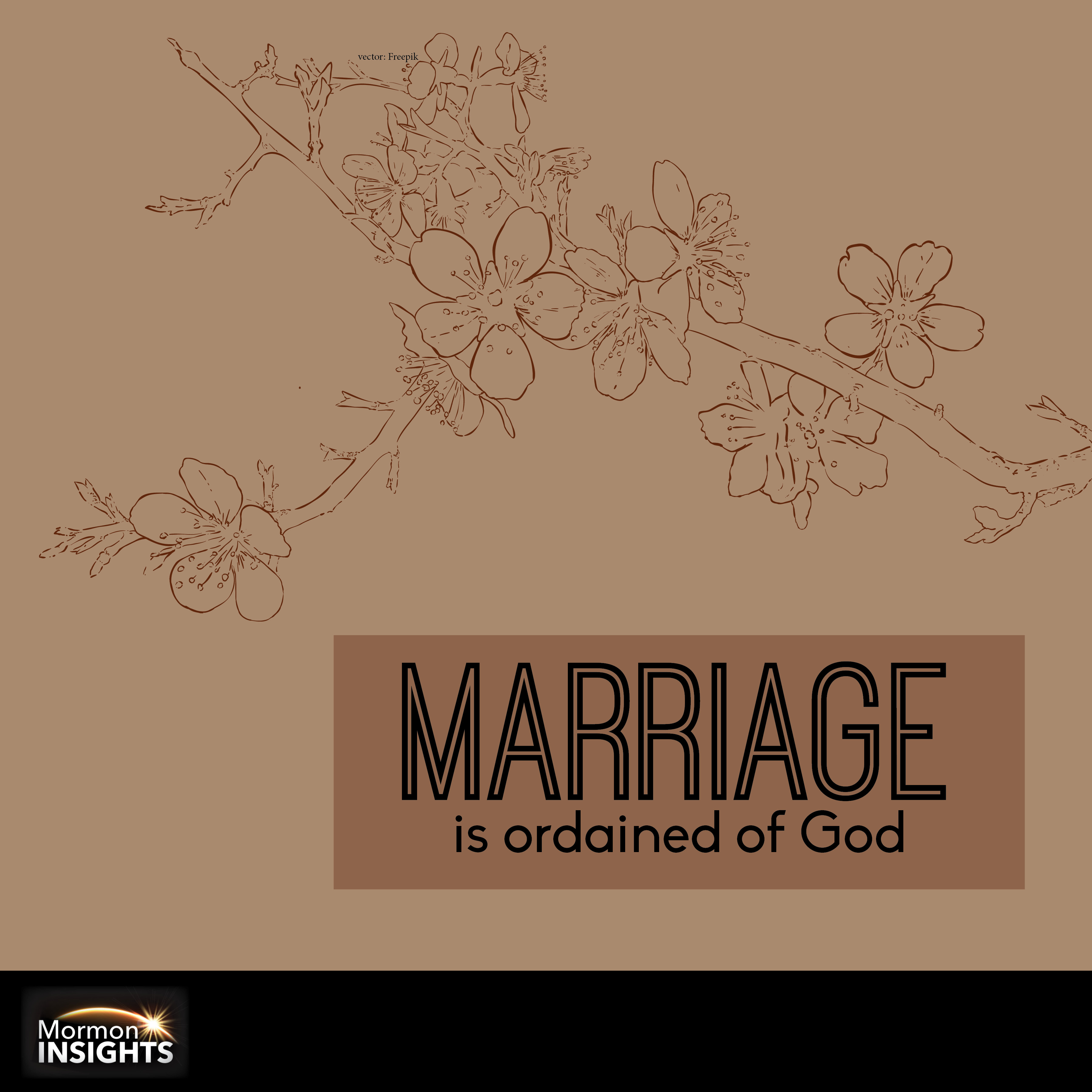 Marriage is ordained of God.