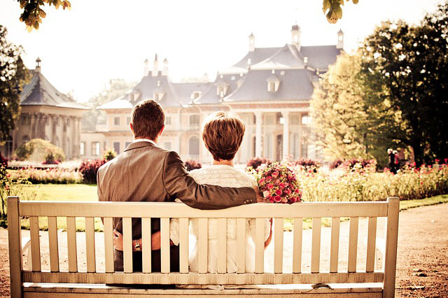 couple on bench