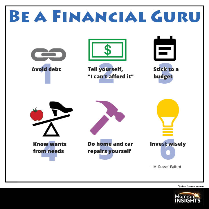 Be a financial guru;