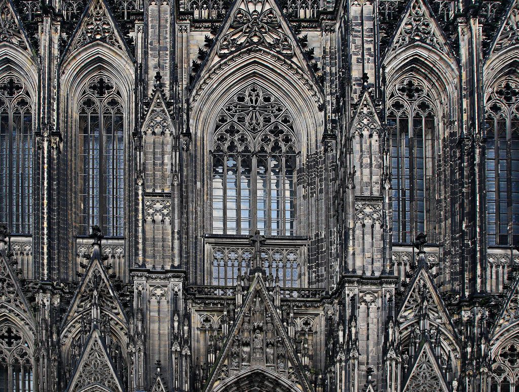 close up on a cathedral