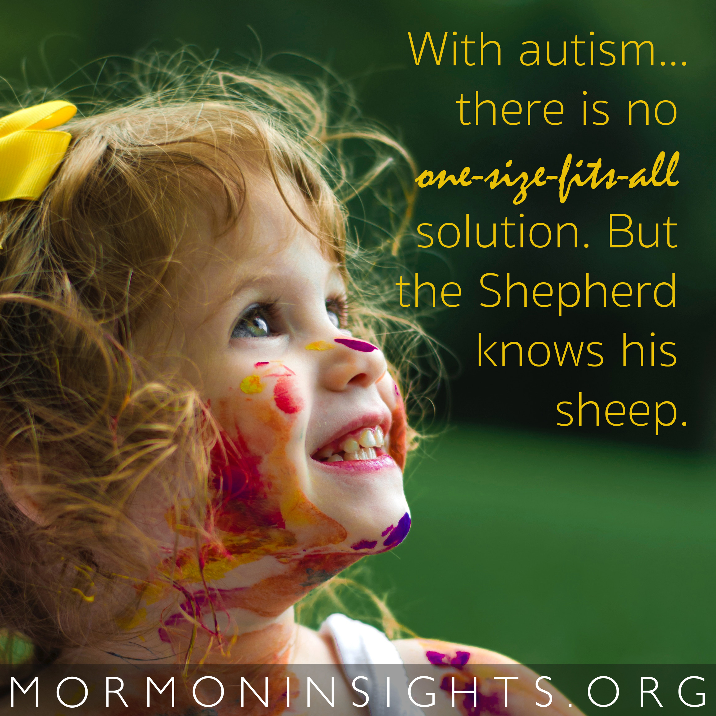 "With autism there is no one-size-fits-all solution. But the Shepherd knows his sheep"