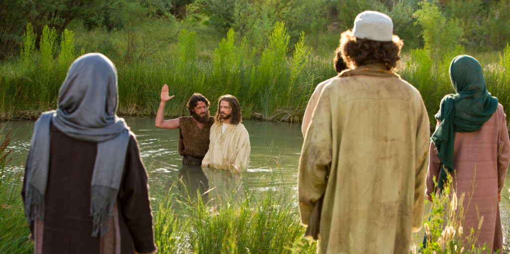 John the Baptist Baptizes Jesus Christ
